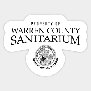 Warren County Sanitarium Sticker